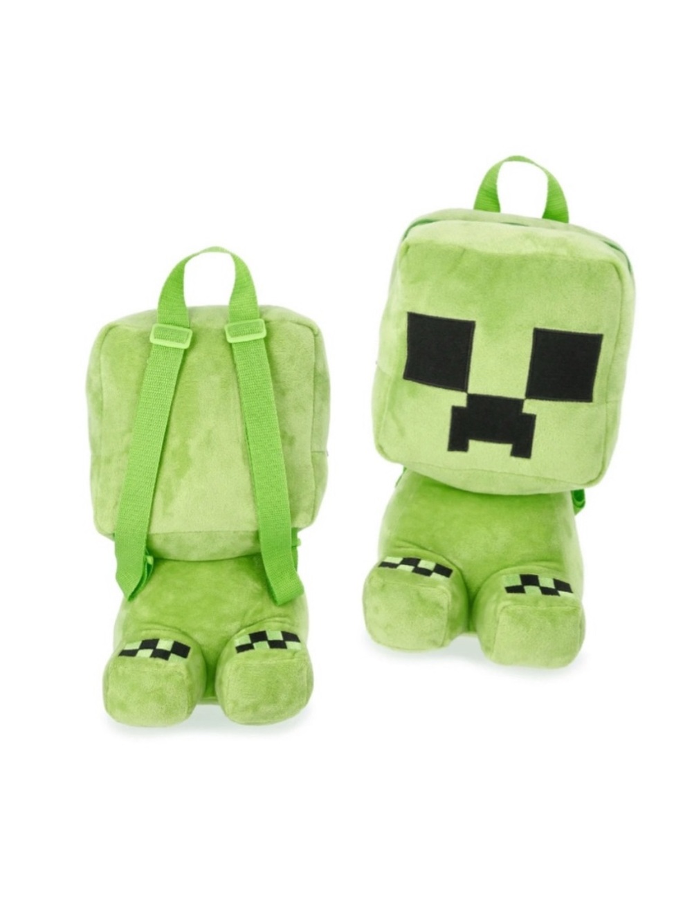Minecraft Plush Creeper 3D Design 12.5” Backpack